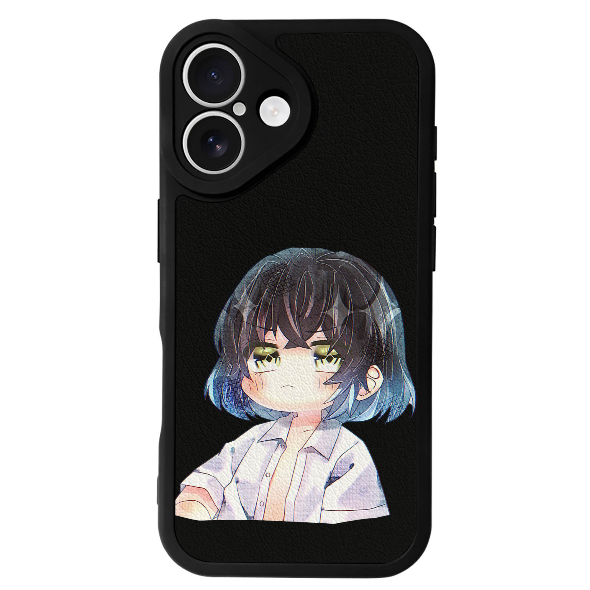 （画像用） 鬼滅の刃（きめつのやいば）嘴平 伊之助／はしびら いのすけ Hashibira Inosuke 【iPhone 16シリーズ対応】シリコンスマホケース（レザー調） 材質：シリコン